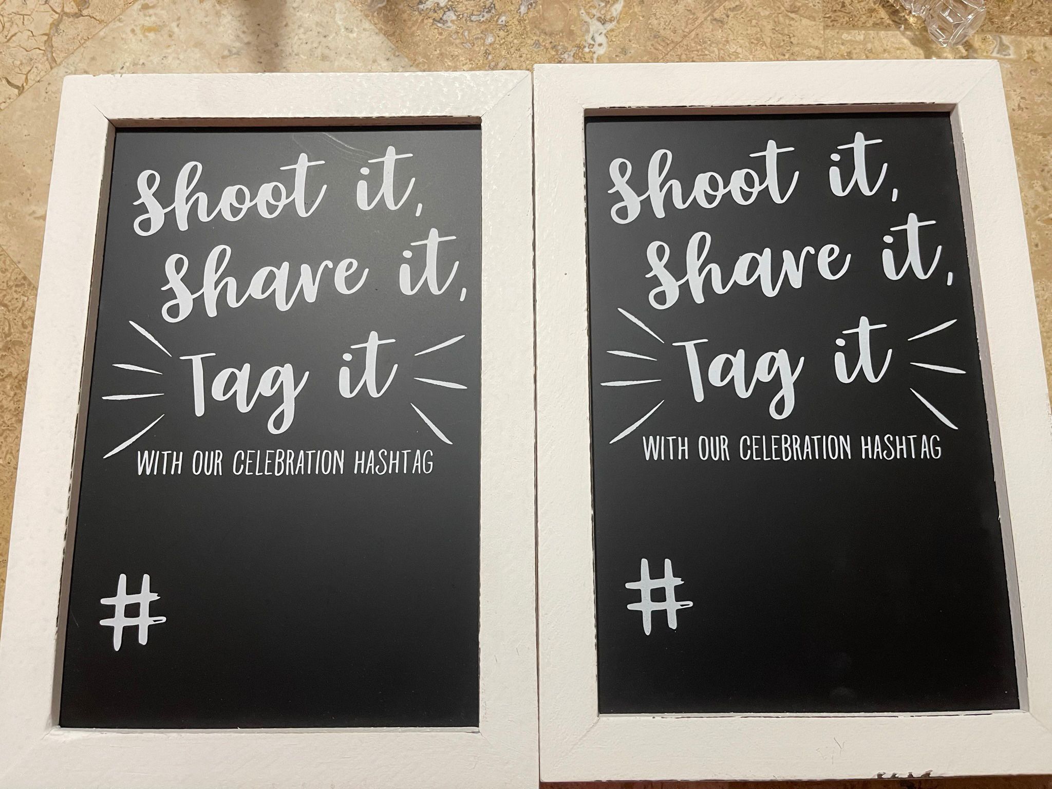 Wedding Hashtag Signs 