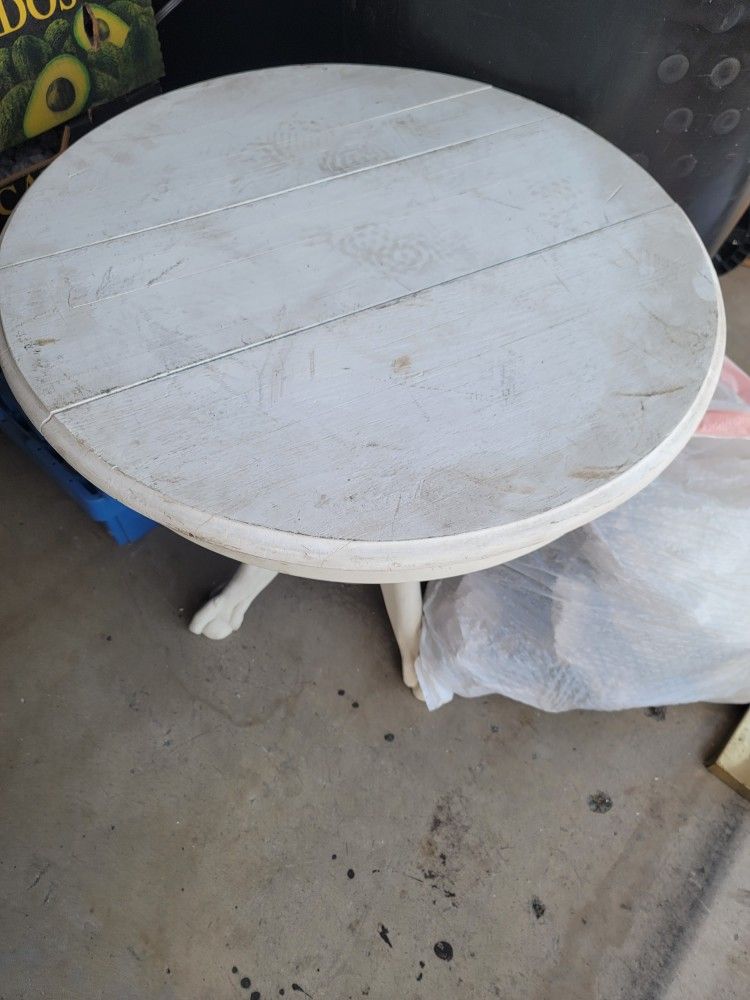 Vintage Solid Wood Claw Foot Kids Table