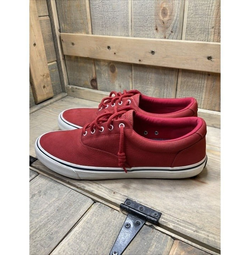 US 12 Sperry Shoes Men’s Washable Red Lace Up Casual Shoes Sneakers STS21003