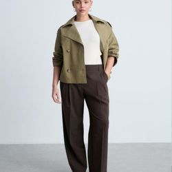 MANGO cropped jacket