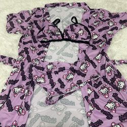 Hello Kitty Pajamas!! Size S/M