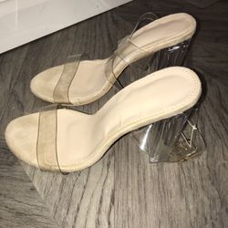 Clear heels