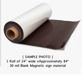 Magnetic blank sign material