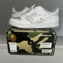 Bape Sk8 Sta M1 White Size 12 