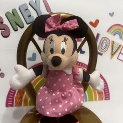 DISNEY MINNIE MOUAE SMALL 8 INCH SOFT DOLL