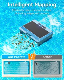 Pool cordless cleaner powered solar