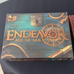 Endeavor age of sail board game with expansion