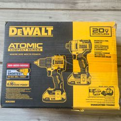 DEWALT ATOMIC 20-Volt MAX Lithium-Ion Cordless Combo Kit with 2 - 2.0Ah Batteries