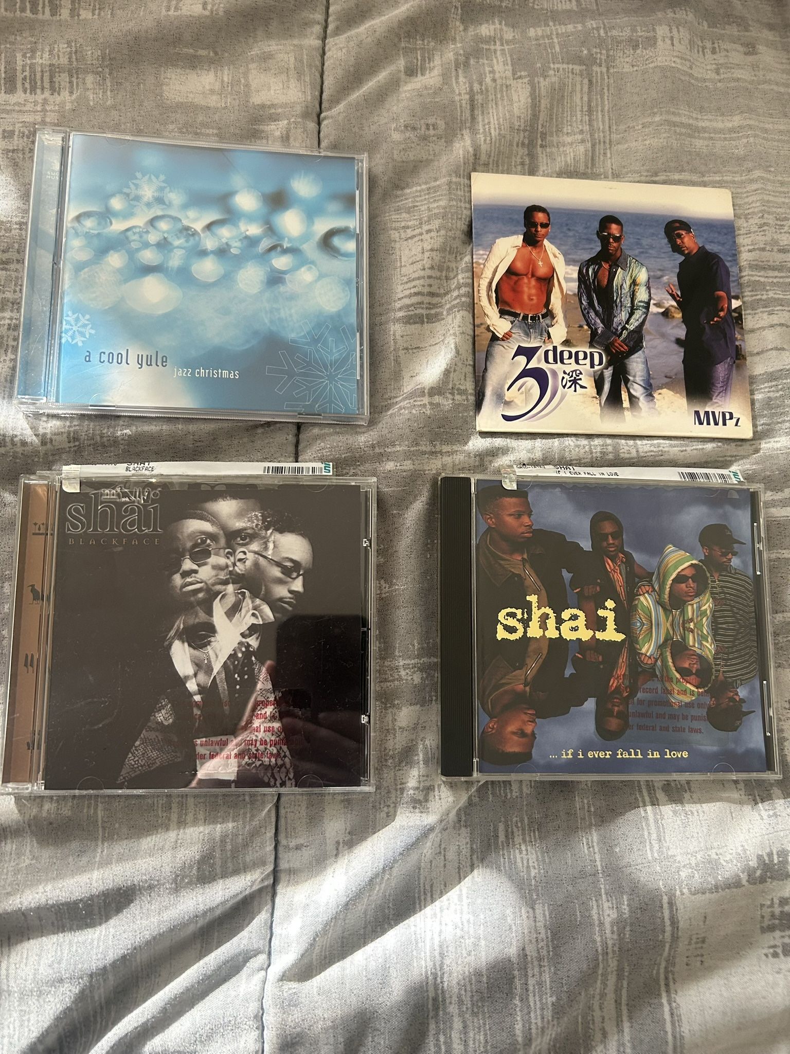 4 Music CDs - 2 Shai, Jazz Xmas, 3 Deep