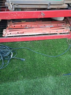 Heavy Duty Red Metal Scaffold Frame Section