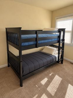 Slightly used twin bunk beds,