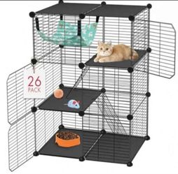 Cat Cage 3-Tier DIY Catio Cat Enclosures