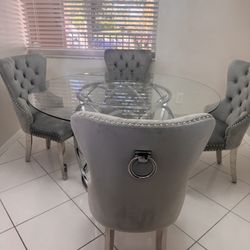 Modern Glass Dining Table Only