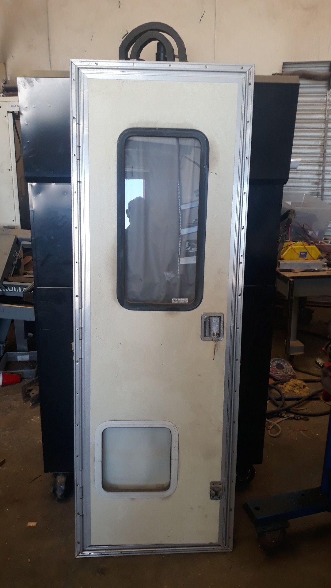 Lance cabover camper door