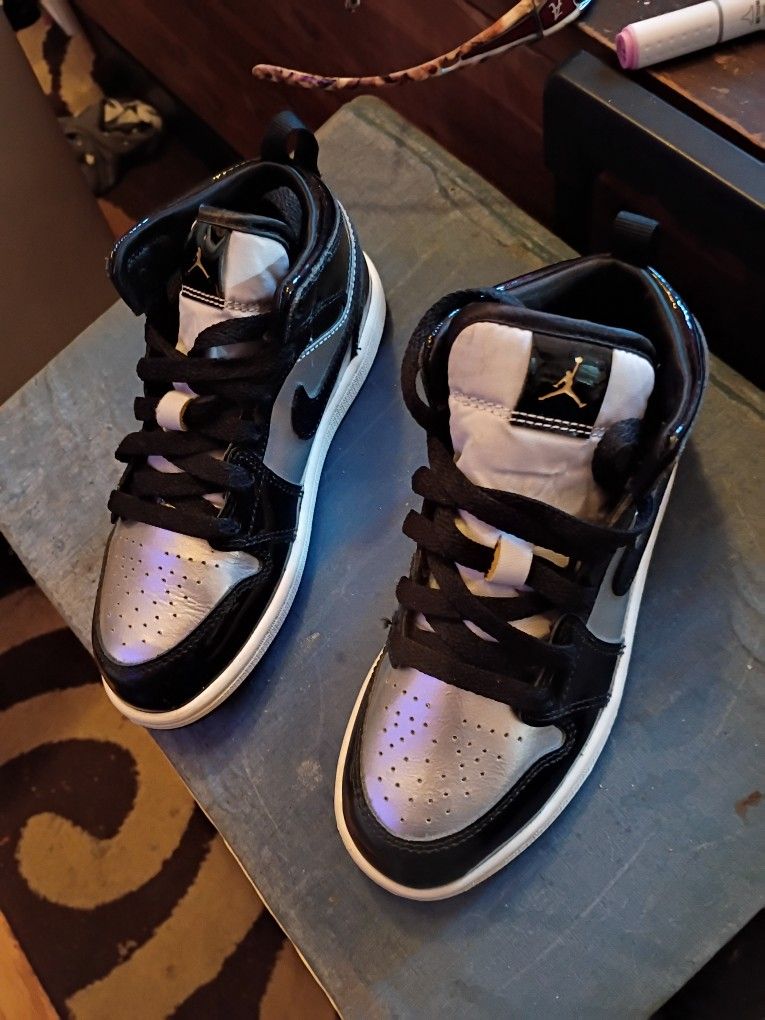 Size 1 Boys Jordans Air Force Ones