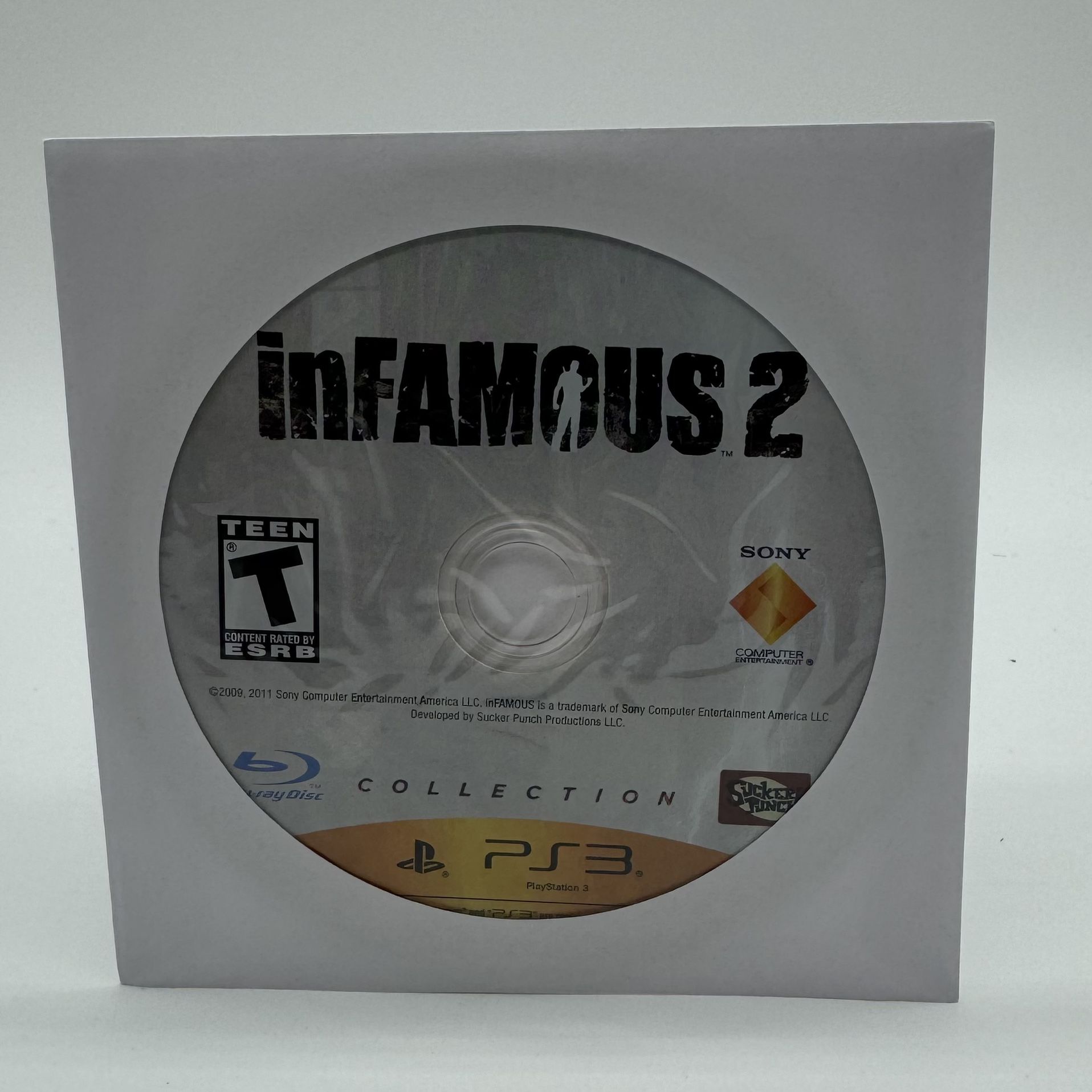 Infamous 2 (PlayStation 3 PS3) Disc Only Tested