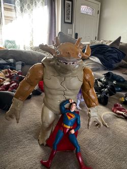 Dinosaurs, King Kong, Superman toys