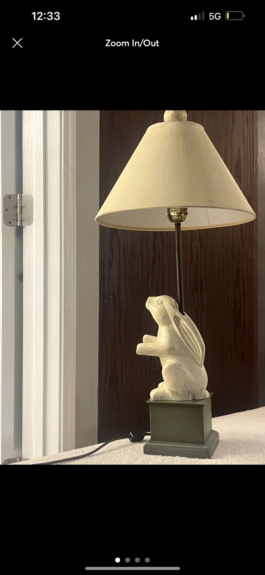 Pottery Barn Vintage Folk Bunny Lamp
