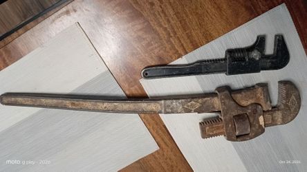 Vintage pipe wrenches