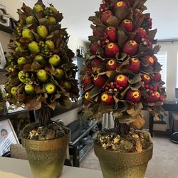 Two Apple topiaries