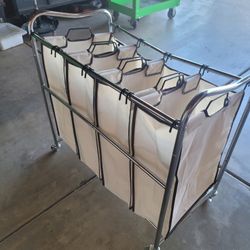 Rolling Quad Laundry Sorter
