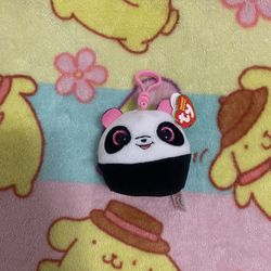 Panda Ty Plush Keychain