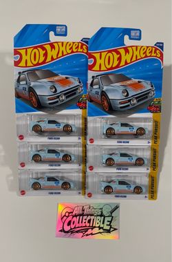 Hot Wheels Ford RS200 Gulf lot of 6
