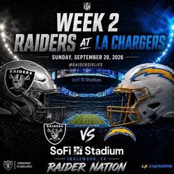 Raiders vs chargers at sofi