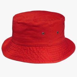 Newhattan Short Brim Visor Cotton unisex Bucket Sun Hat