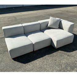 3 Piece Sectional Sofa Couch Set