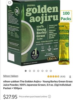 Nihon-yakken Golden aojiru 3 Matcha Lover's
Young Barley green grass juice powder 100% Japanese Grow