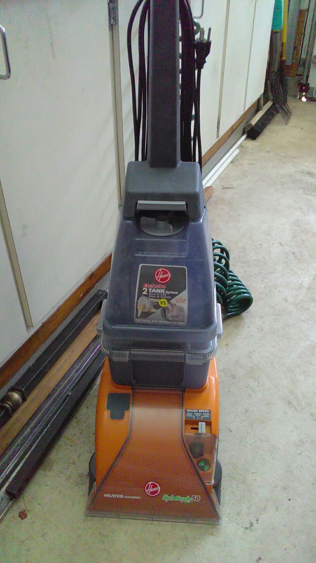 Hoover heated cleaning SpinScrub 50 2 tank system carpet cleaner