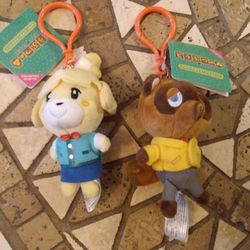 Brand New Crossing Mini Clip-on Plushies $10 Each