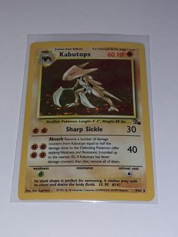 Pokemon Kabutops Fossil 9/62