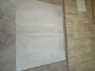 Ivory Plush Area Rug 70” x 54”