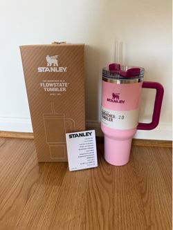 Flaming pink Stanley cup