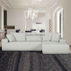 Lounge Style Frameless L-Shaped Sectional Sofa Couch
