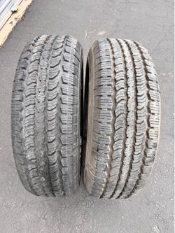 Pair (2) 255 70 17 General Ameritrac TR Tires