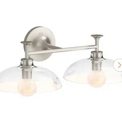 Kohler Tone 2 Light Brushed Nickel Indoor Bathroom Vanity Light Fixture