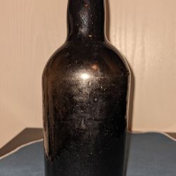 Antique Whiskey Bottle - Hand Blown