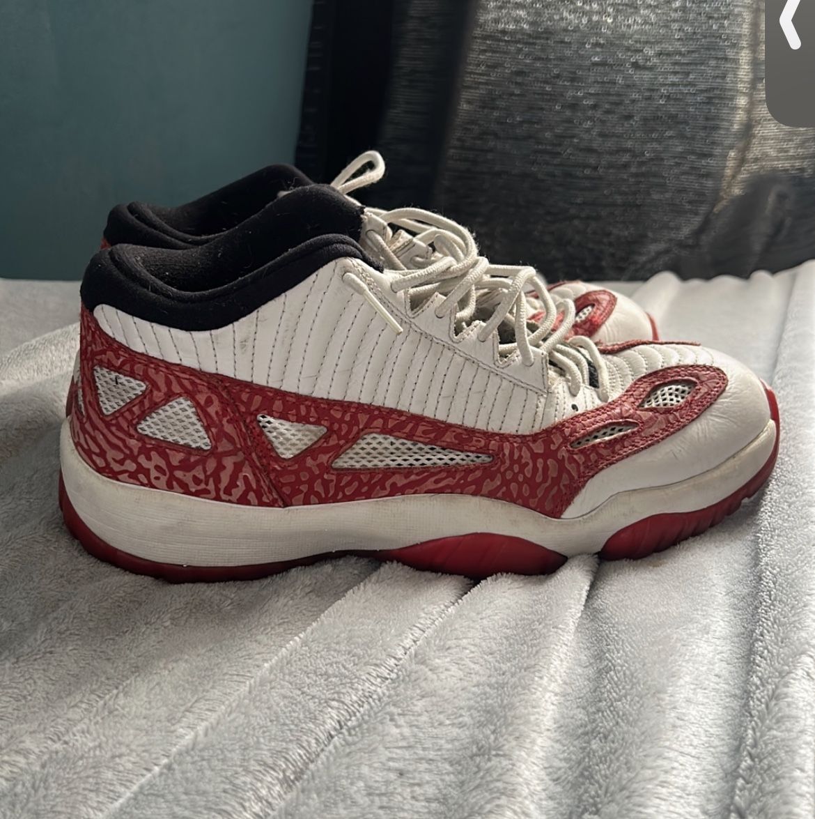 Jordan’s 11 Red Snake Skin  $40 Size 10