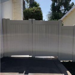 White Vinyl Double Door