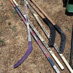Old Hockey Sticks