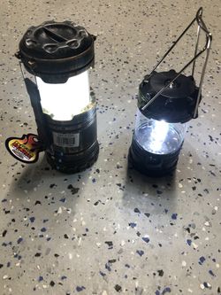 Camping/portable lanterns/lights.