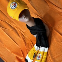 Steelers Cap And Scarf