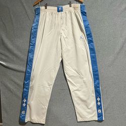 Rare North Carolina Tar Heels NCAA Air Jordan Warm Up Pants Size M Streetwear