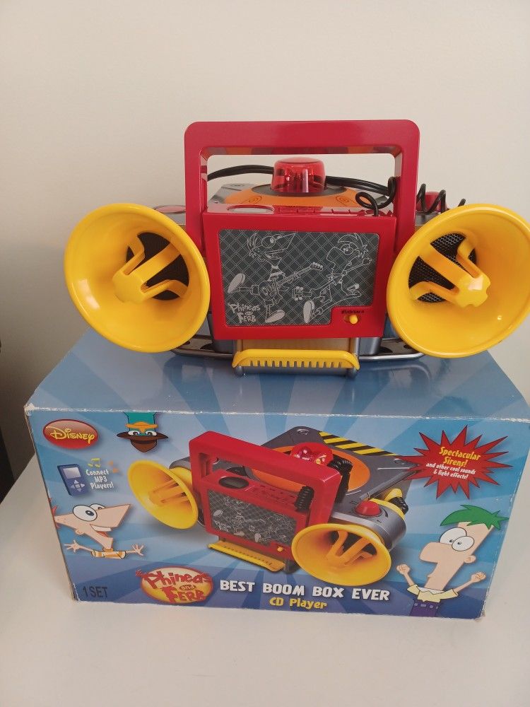 Phineas And Ferb Boombox CD Player for Sale in Johns Creek, GA