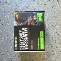 RHINO- HEAVY DUTY TIE-DOWN SET *NEW*
