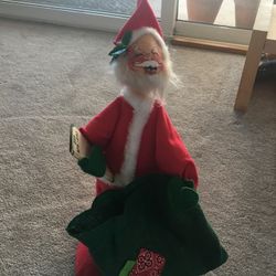 Annalee Santa Claus With Bag