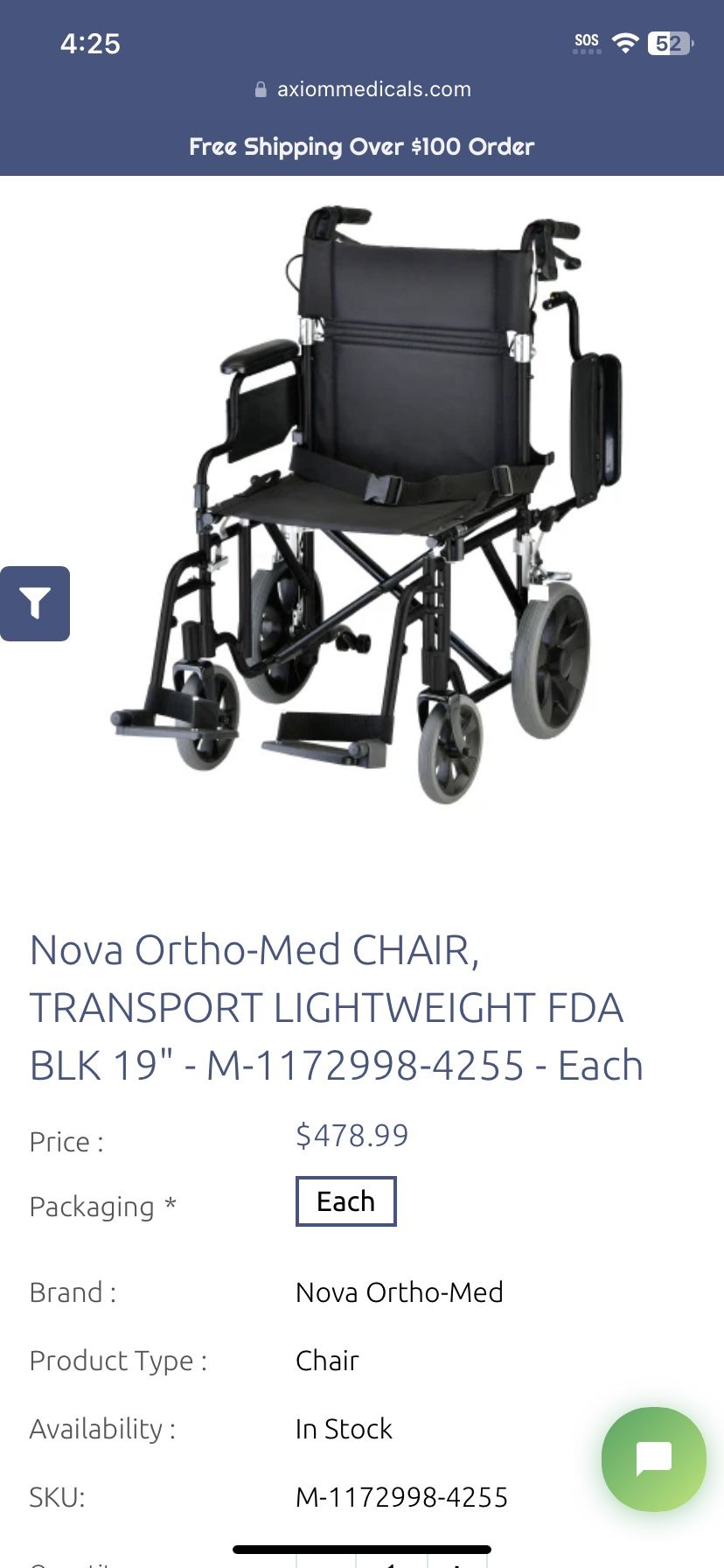 Nova Wheel Chair